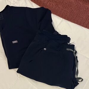 Figs Deep Blue Medical Scrub Set